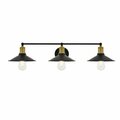 Cling Etude 3 Light Brass & Black Wall Sconce CL2955377